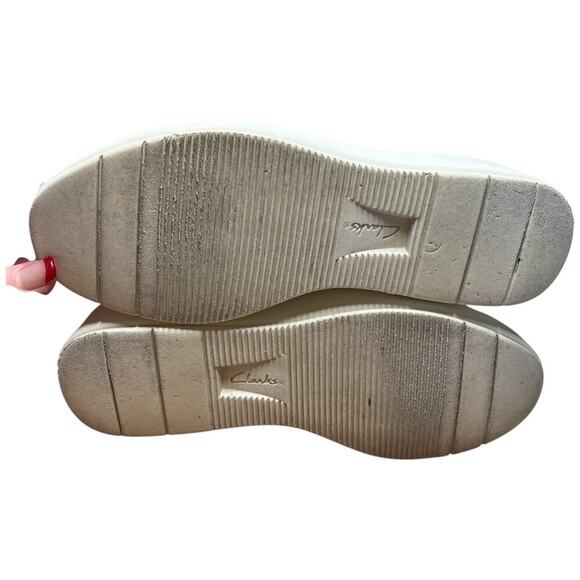 COLLECTION BY CLARKS LAYTON LACE Women's Size 6 Black Leather Sneakers Shoes - Picture 11 of 15